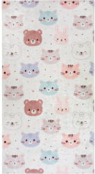 Vitaus Детски килим подходящ за пране в цвят слонова кост 120x180 cm Cute Animals - Vitaus (KRN-KID-2130-120x180)