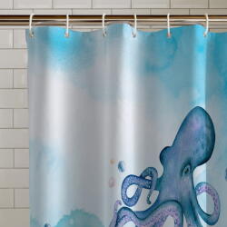 Catherine Lansfield Завеса за душ 180x180 cm Octopus - Catherine Lansfield (TW/59454/W/SCT/BL)