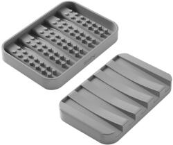 Metaltex Сива пластмасова сапунерка Gravity - Metaltex (297019 000)