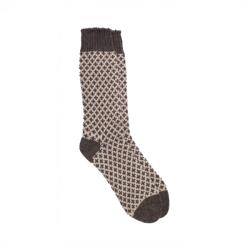 Pedemeia Socks Fleur-De-Lis Cashmere - Brown - M (39-43)