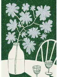 The Poster Club Постер 30x40 cm Blue Flowers & Red Wine - Anouk van Cleef - The Poster Club (16941-3)