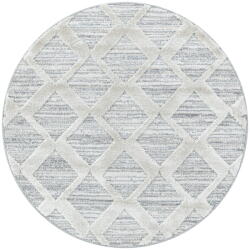 Ayyildiz Светлосив кръгъл килим ø 160 cm Pisa - Ayyildiz Carpets (PISA1601604703GREY)