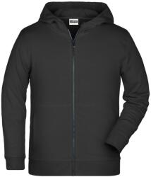 James & Nicholson (Daiber) Gyerek cipzáros biopamut felső 8026k - Fekete | 2XL (1-8026K-1781036)