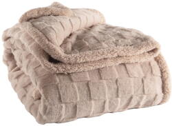 Tiseco Home Studio Бежово одеяло от микроплюш 150x200 cm Rava - Tiseco Home Studio (3588TAUPE)