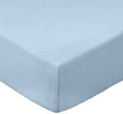 Bianca Син еластичен чаршаф от памук перкал 90x190 cm Cotton Percale - Bianca (BD/52521/R/SFDX/BL)