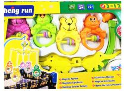 Heng Run Toys Zenélő forgó Vidám macik és majmok, felhúzós - diaper