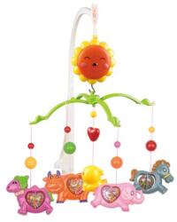 Babé Bed Bell Zenélő forgó Elefáni és barátai, felhúzós
