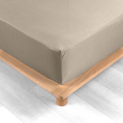 douceur d'intérieur Светлокафяв еластичен чаршаф от памук перкал 180x200 cm Percaline - douceur d'intérieur (1644658)