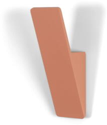 Spinder Design Стенна стоманена кука в цвят сьомга Angle - Spinder Design (GW310-12)