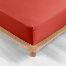 douceur d'intérieur Еластичен чаршаф от памук перкал тухлен 180x200 cm Percaline - douceur d'intérieur (1644653)