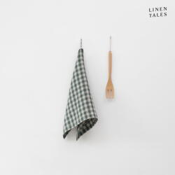 Linen Tales Ленена кърпа за съдове 45x65 cm Forest Green Gingham - Linen Tales (LT-KT-45x65-FGRCH)