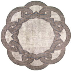 Vitaus Бежов кръгъл килим ø 100 cm - Vitaus (FGR-S415-Yuvarlak-100x100)
