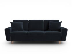 Cosmopolitan Design Тъмносин кадифен разтегателен диван с място за съхранение 235 cm Kyoto - Cosmopolitan Design (COS_3SF_2_F2_KYOTO5)
