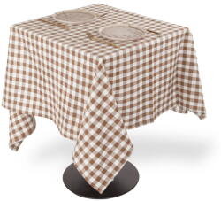 Tiseco Home Studio Памучна покривка за маса 150x150 cm Gingham - Tiseco Home Studio (9674COGNAC)