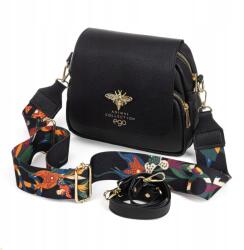 EGO Divatos Női Kézitáska Postás Táska Ego Vállpánttal És Crossbody Fekete