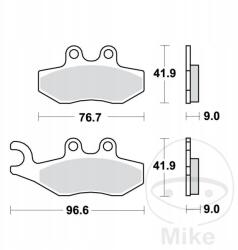 TRW Első hátsó fékbetétek Trw MCB744EC