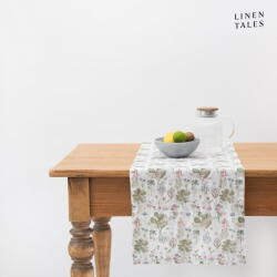 Linen Tales Ленена покривка 40x200 cm White Botany - Linen Tales (LT-TR-40x200-WBO)