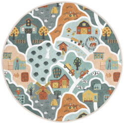 Mila Home Детско килимче за игра подходящо за пране ø100 cm Farmer's Life - Mila Home (HKC-YuvHali-421-100x100)