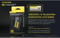NITECORE Incarcator Nitecore UI2 USB 14500, 18650, 18350, 20700, 21700, RCR123 MF026 Incarcatoare baterii (MF026) Incarcator baterii