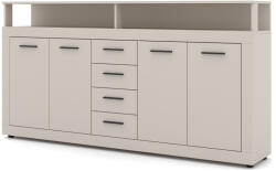  Komód 4 ajtóval és 4 fiókkal kasmír színben - XXL LUNA (wipPULUKO44KAKA0C3030)