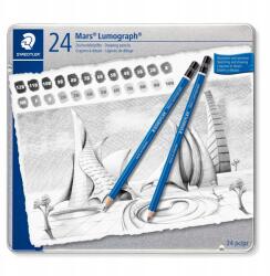 STAEDTLER 24 db-os ceruza készlet 12B-10H Staedtler Lumograph (ST-100-G24-52051)