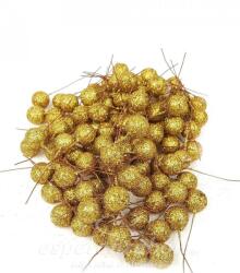 Golddeko GLITTERES DRÓTOS BOGYÓ - ARANY 80 db-os (GD1806301G)