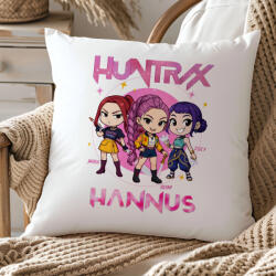 Deconline Crafts Egyedi neves Kpop "Démonvadászok" stílusú párnahuzat személyre szabható 40 cm (DO59323-PILLOW)