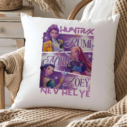 Deconline Crafts Egyedi neves Kpop Démonvadászok stílusú "Lila" párnahuzat személyre szabható 40 cm (DO59424-PILLOW)