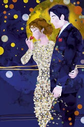 Editor Képeslap 11, 5x17, 4 cm Sentimento Táncos Pár (AAD551)