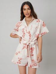  Overál Bézs Rövidnadrág Rövid Ujjú Széles Gallér Motf Xs