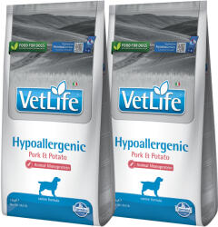 Vet Life Vet Life Natural Diet Dog Hypoallergenic Pork Potato 2x12kg