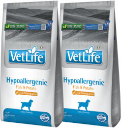 Vet Life Vet Life Dog Hipo Fish and Potato 2x12kg