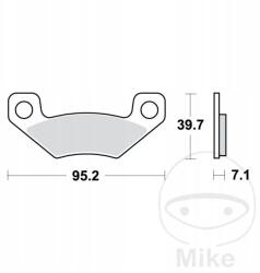 TRW Hátsó fékbetét Trw MCB860SI