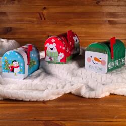  Karácsonyi fém postaláda - Zöld