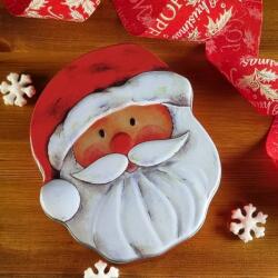  Mikulásfejes fém díszdoboz