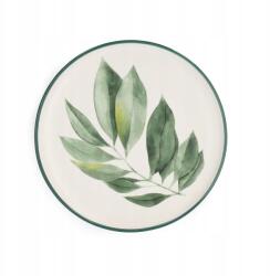 Homla Blyde porcelán tányér kaucsuklevéllel 20cm Homla (203305)