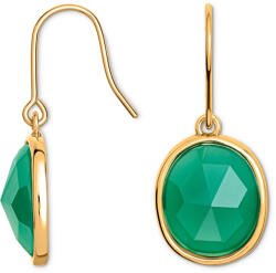Tchibo - Fülbevaló zöld üvegkristállyal - zöld