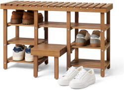 Tchibo - Magasított ülőpad cipőtárolóval - barna