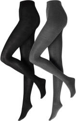 Tchibo - 2 kötött harisnyanadrág - nő - méret L 44/46 - fekete