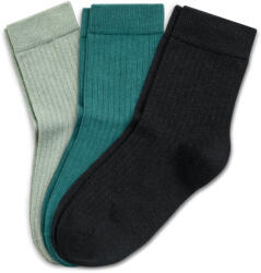 Tchibo - 3 pár bordás kötésű zokni - nő - méret 39-42 - fekete