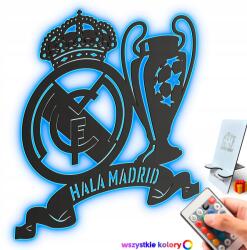 LaserGroot Fa kép 3D csarnok Madrid Labdarúgás Fali Led éjszakai lámpa XL (LaserGroot)