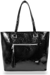 Zellia Női Merev Válltáska Td57 Fekete Lakk (25487916)