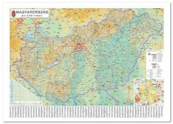 Stiefel Térkép STIEFEL Magyarország autós 70 x 100 cm fémléces (3860FLP) - irodaszerwebaruhaz