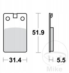 TRW Első hátsó fékbetétek Trw MCB564