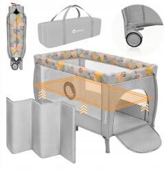 Lionelo Utazóágy Kétszintes összecsukható járóka matrac Lionelo Stefi Plus (Łóżeczko turystyczne dwupoziomowe)