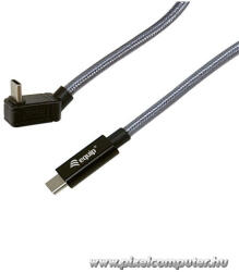 Equip Kábel - 128421 (USB-C 3.2 Gen2x2 to USB-C, apa/apa, fekete, 1m) (128421) - pixelcomputer