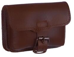 Judu Vörösebarna, kétrészes fekvő marhabőr övre húzható övtáska (2 r fekvő vörösesbarna)