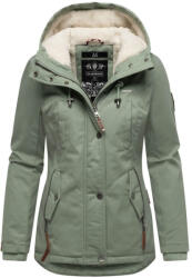Marikoo Bikoo Női téli kabát kapucnival, füstös menta