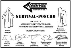 Commando Survival-Poncho