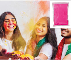 Fiestas Guirca Fesztivál por, Holi Heart, pink, 200 gr